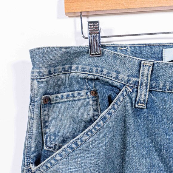 GAP Workwear Carpenter Jeans 38 x 27 Y2K VTG Streetwear Skate Hemmed - Picture 5 of 11